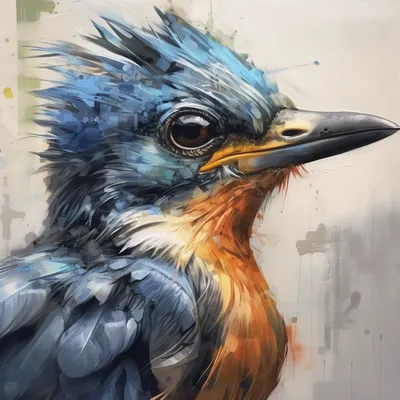 https://s.mj.run/j9HzVwgBKcU, portrait of a bird that is detail-oriented, Hyper-Meticulous, collaborative, persistent, p