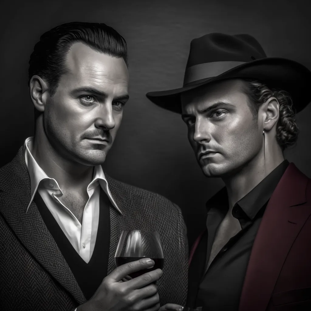 https://s.mj.run/RFqR0OtcFF8 mafia boss, lovers, film noir, hyper realistic photograph, portrait, --v 4