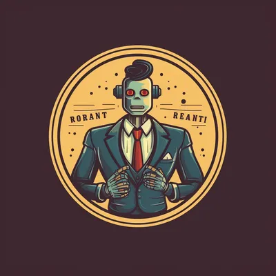 robot lawyer logo --upbeta