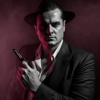 https://s.mj.run/4vK5mkcB_tw mafia boss, tommy gun, shooting, black and white photo, evil, --v 4