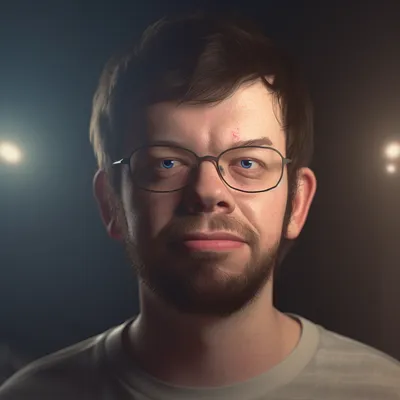 photo portrait of Mister Herp Derp, a computer programmer, hyper realistic, portrait lighting --upbeta --v 5