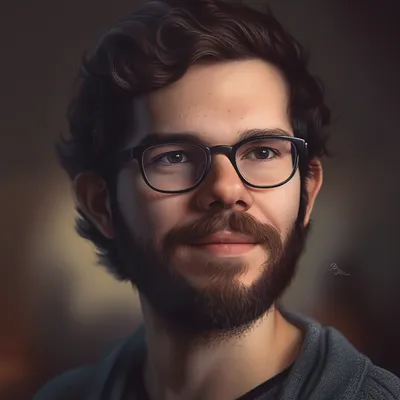 photorealistic portrait of Noah Loxman, a computer programmer --upbeta --v 5