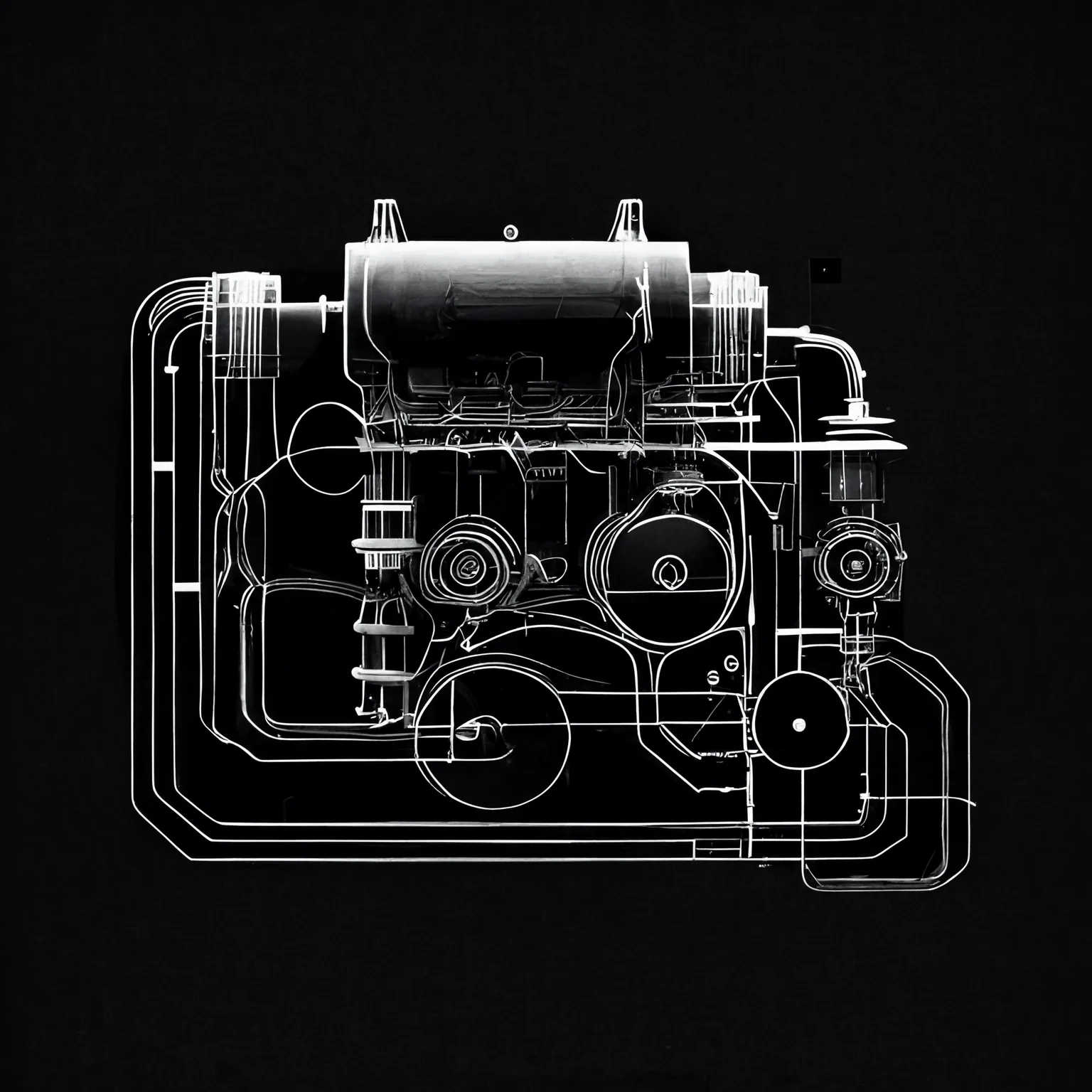 https://s.mj.run/TCiKupOzxN4 diagram, black background, white lines, memory efficient, fast, engine --upbeta
