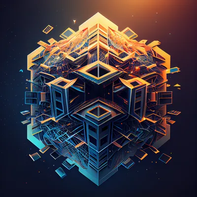 geometric digital futurism grid --upbeta