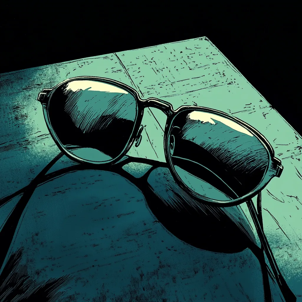 A cinematic, high-contrast comic book illustration in the bold, noir-inspired style of Frank Miller. At the center, a pa