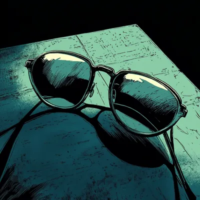 A cinematic, high-contrast comic book illustration in the bold, noir-inspired style of Frank Miller. At the center, a pa