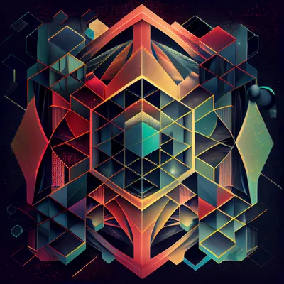 geometric digital futurism grid --upbeta