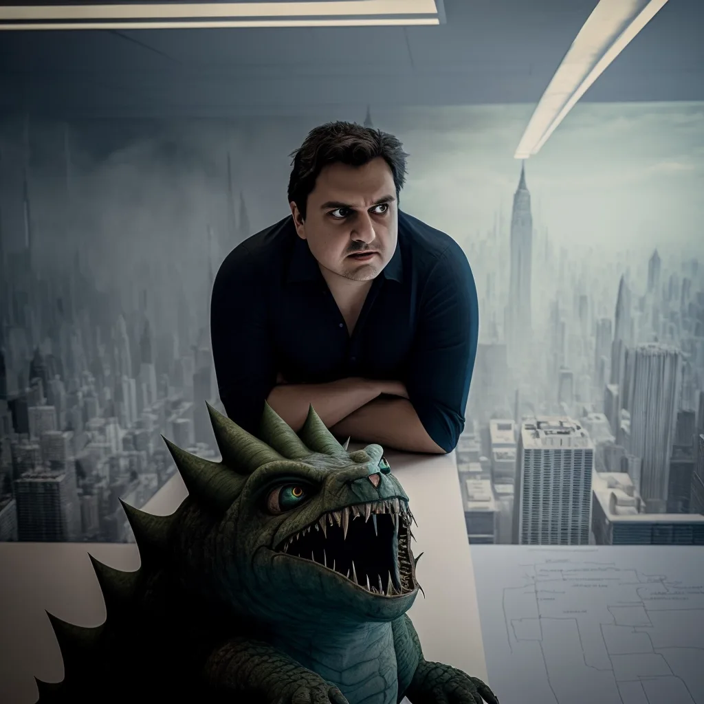 https://s.mj.run/dkcfEG5KCYs as a menacing monster climbing the empire state building, --v 4