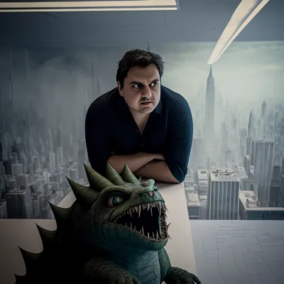 https://s.mj.run/dkcfEG5KCYs as a menacing monster climbing the empire state building, --v 4