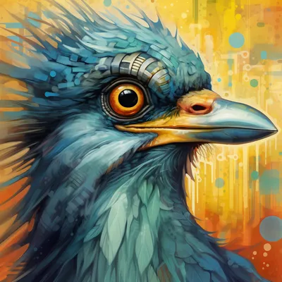 https://s.mj.run/KInE-V0Bd20, portrait of a bird that is detail-oriented, Hyper-Meticulous, Ultra-Collaborative, Super-P