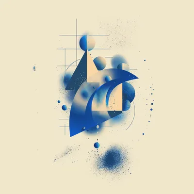 abstract constructivist poster, 2-color palette (#0079F3 and #F1F1F1), background #F1F1F1, soft tints and shades of #007