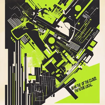 *A striking propaganda poster in bold Russian Constructivism style, using a high-contrast palette of black, white, and n