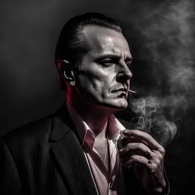 https://s.mj.run/4vK5mkcB_tw very old mafia boss, smoking, black and white photo, evil, --v 4