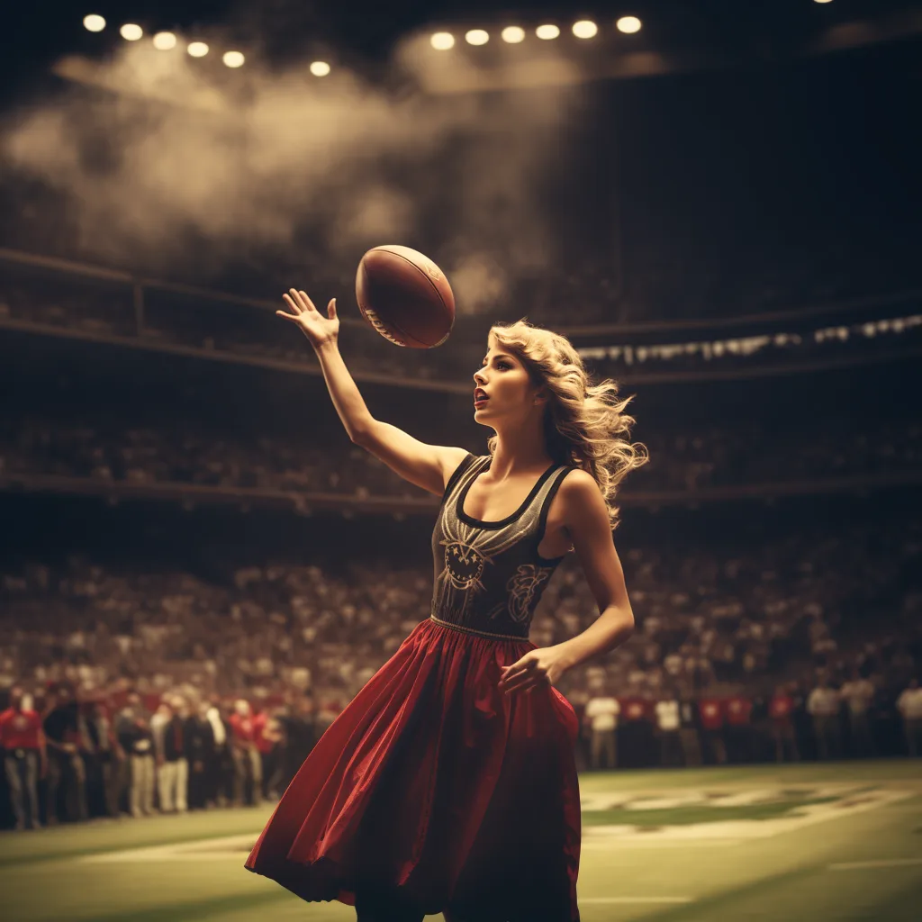 Taylor Swift throwing football --s 250
