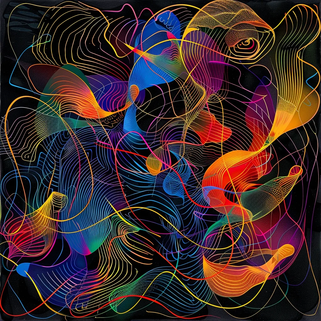 abstract, line art, colorful, Personalized Gaming Experiences