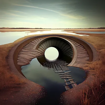 giant drain in a lake --upbeta