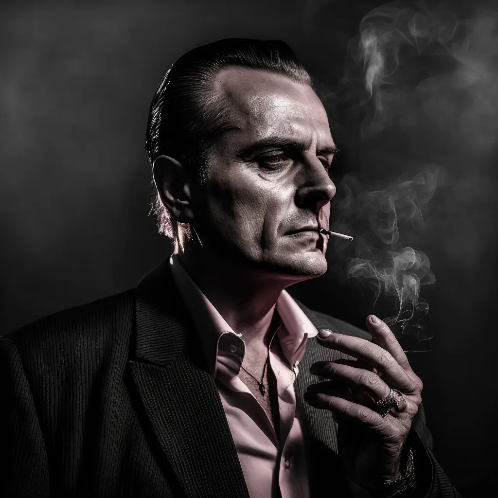 https://s.mj.run/4vK5mkcB_tw very old mafia boss, smoking, black and white photo, evil, --v 4