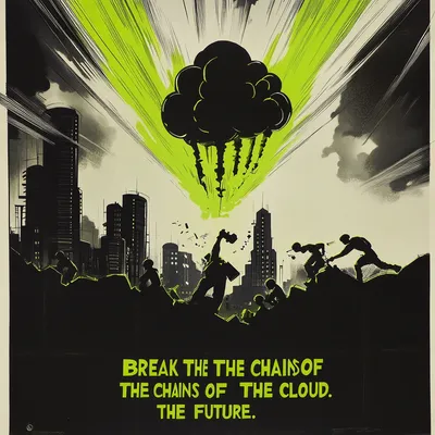 *A striking propaganda poster in bold Russian Constructivism style, using a high-contrast palette of black, white, and n