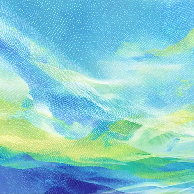 Airy abstract halftone streams of light, flowing currents of Pacific navy (#142139), Mint (#F5FCF9), Oatmilk (#F9F2E9),