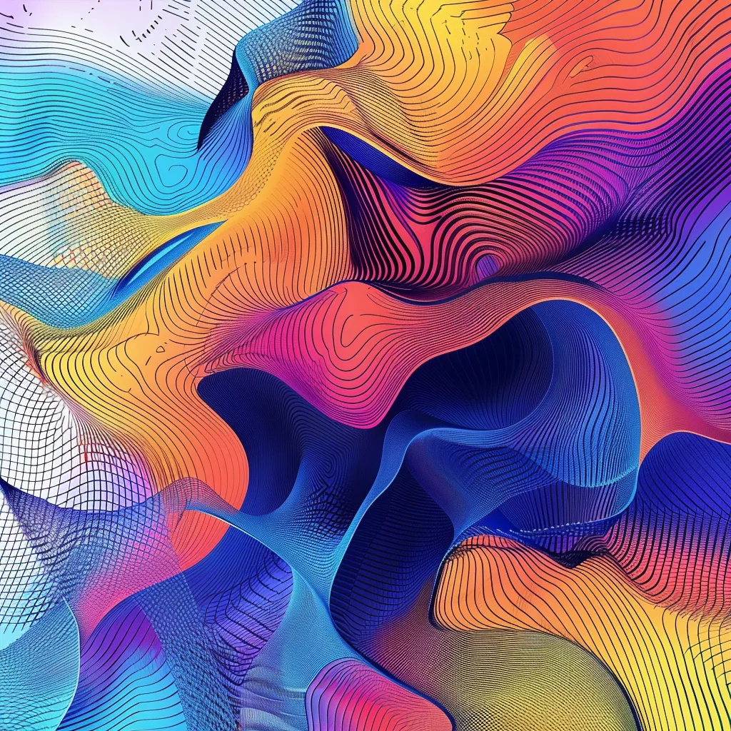 abstract, line art, colorful, Automated Onchain Index Funds