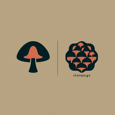https://s.mj.run/FhuOFmlb1hc Champaigne logo, simple shapes