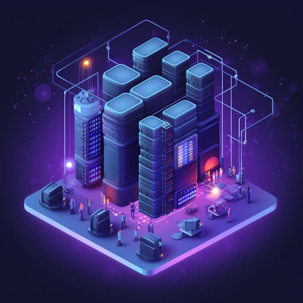 isometric server illustration --upbeta