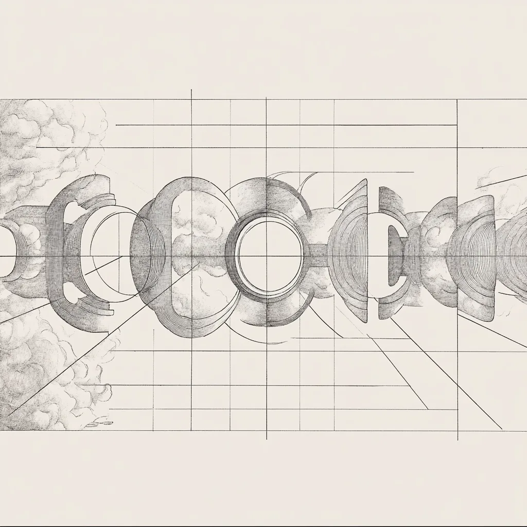 https://s.mj.run/HWS9Vh-5Tmk architecture drawing, elaborate, nebula, lines, simple shapes, complex