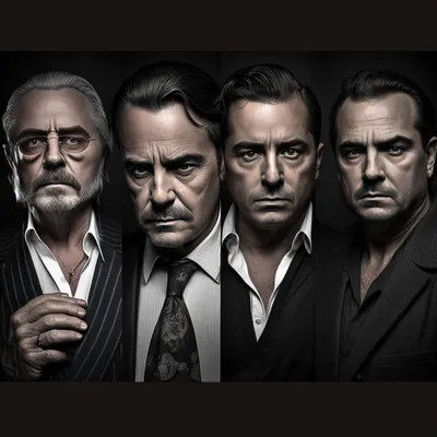 https://s.mj.run/l2CJsICbDTc old mafia bosses, film noir, hyper realistic photograph, portrait, masculine, gangster, --v