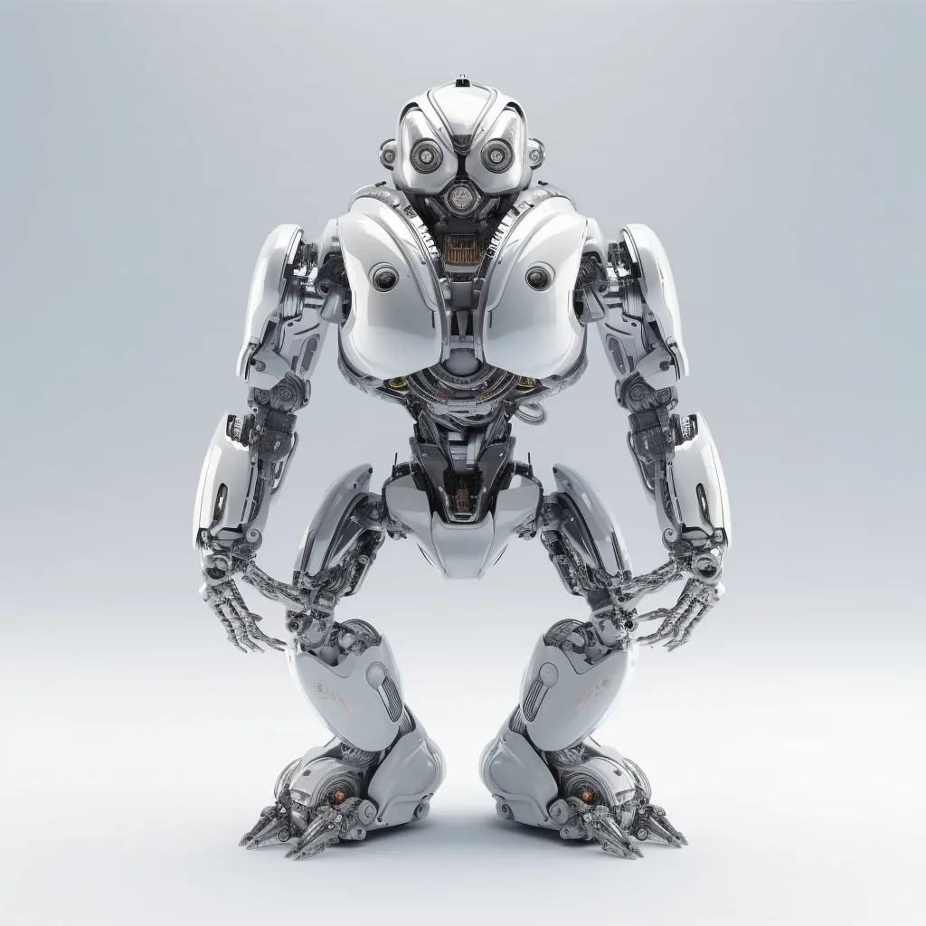 a futuristic robot named OutputDev/web that programs other computers --upbeta --v 5