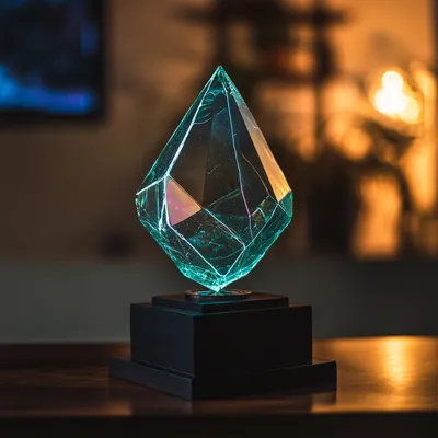 crypto native trophy in isolation
