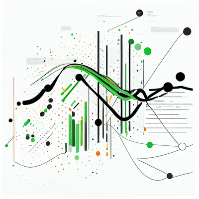 A curiously fast, interactive analytics & data visualization product for large datasets, visualization, black lines, whi