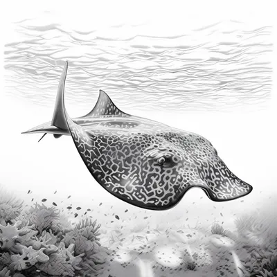 stingray, swimming, hedcut --upbeta