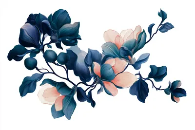 An imagined benevolent botanical specimen, elegant and adaptive, with the grace of a magnolia blossom, garden vine, and