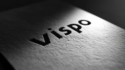 https://s.mj.run/FgAJYpUzKtk close-up of deep letterpress impression of logo in thick cotton paper, blind deboss texture