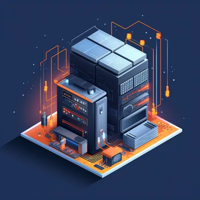 isometric computer server --upbeta