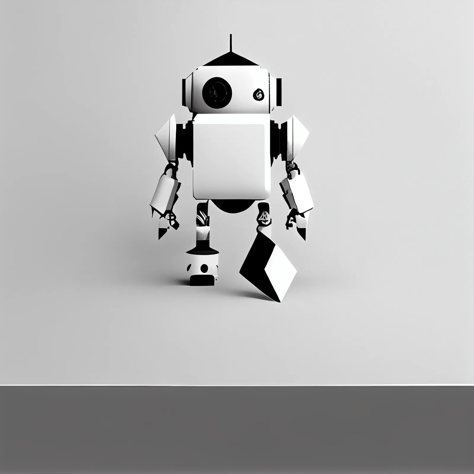 https://s.mj.run/LzxewtvfHBA black and white, simple shapes, robot, white background --upbeta