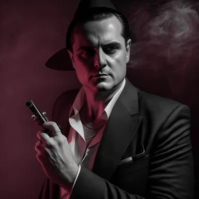 https://s.mj.run/4vK5mkcB_tw mafia boss, tommy gun, shooting, black and white photo, evil, --v 4