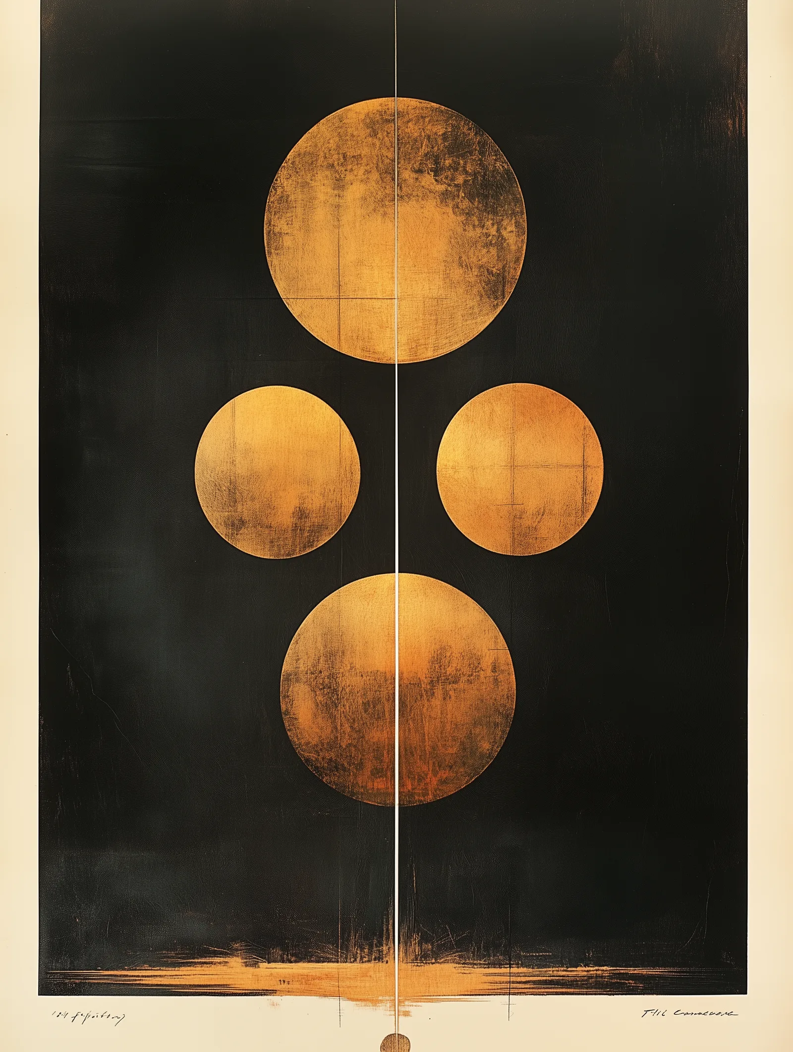 Annual report cover, The Capital Corporation, 1958. Pure geometric abstraction in the tradition of Erik Nitsche. Three o