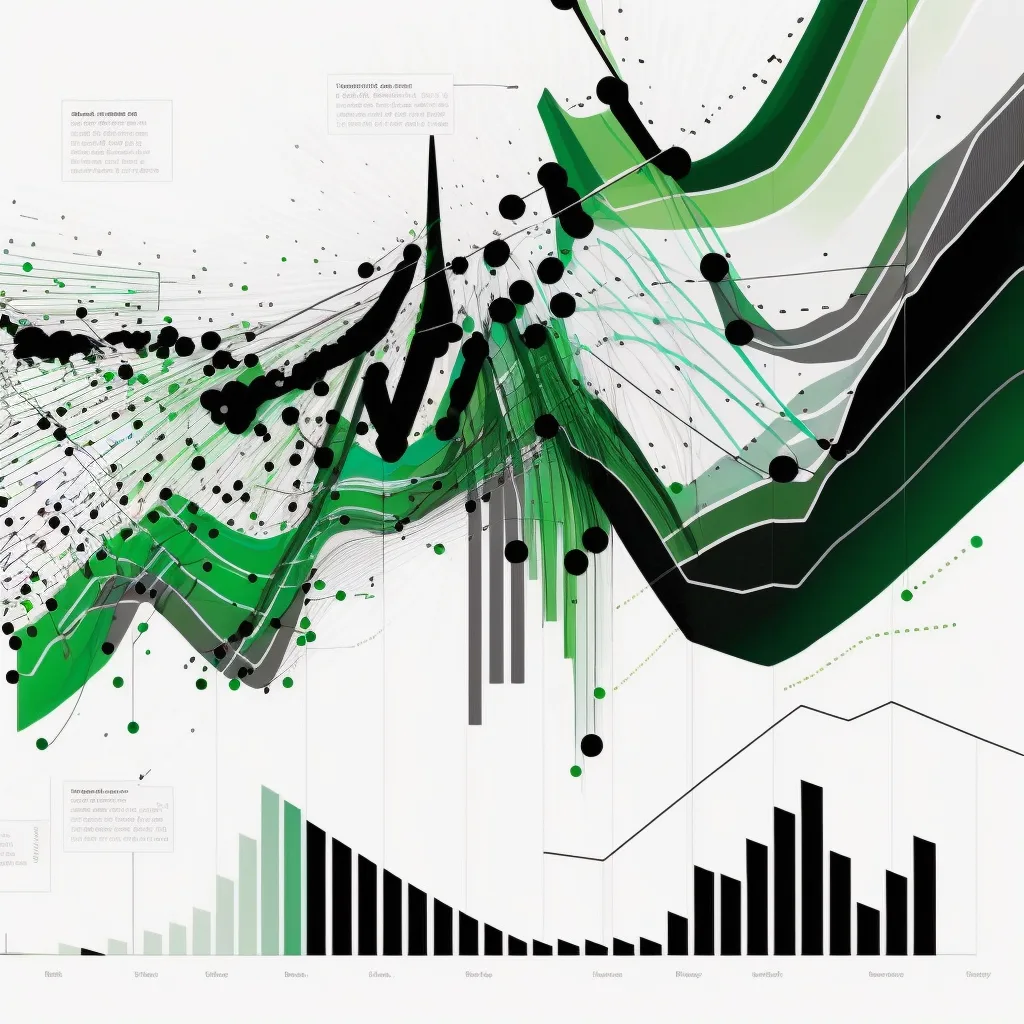 A curiously fast, interactive analytics & data visualization product for large datasets, visualization, black lines, whi