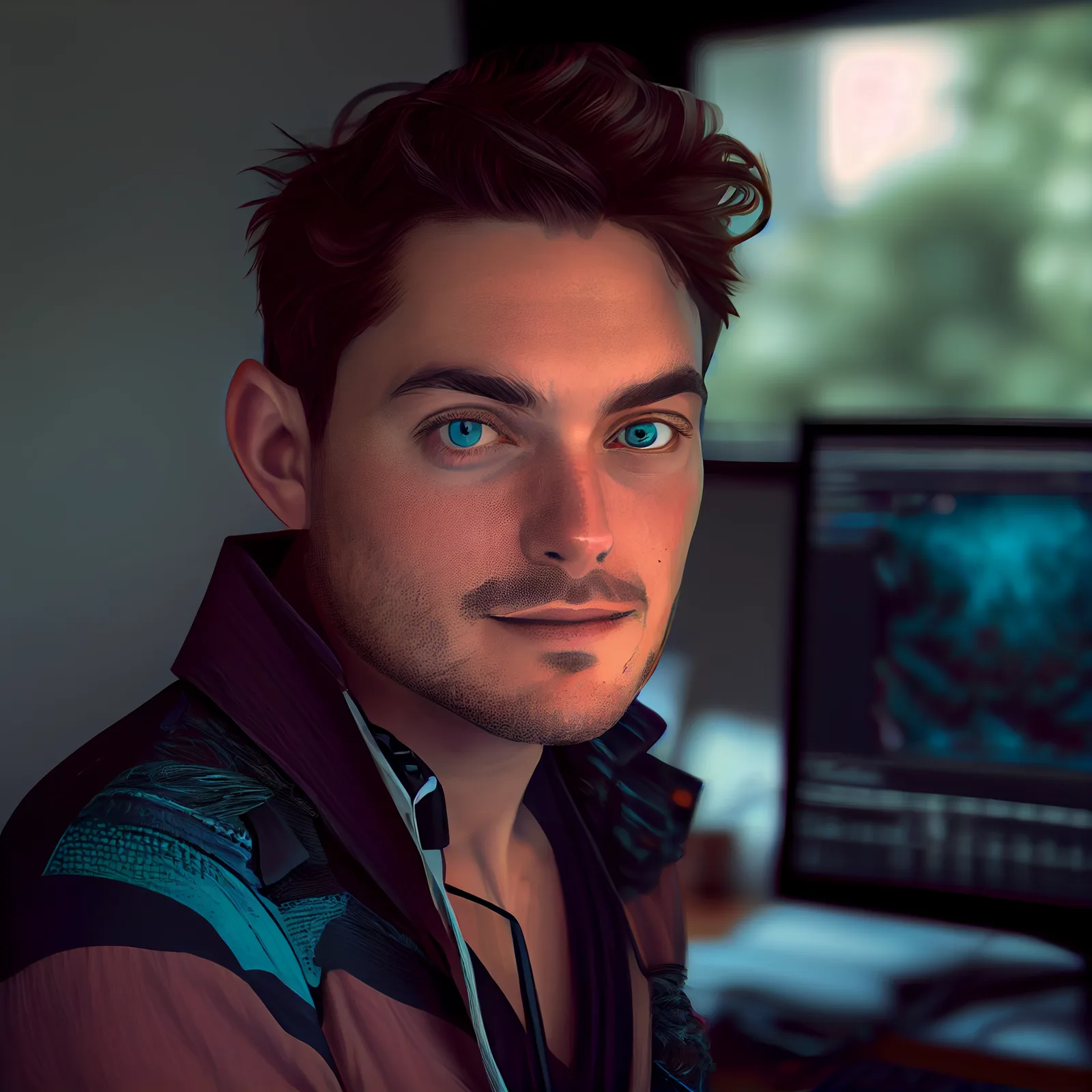 https://s.mj.run/hrCaZyQtBjE techno designer, artist, photo realistic, ultra realistic, portrait, hyper detail --upbeta