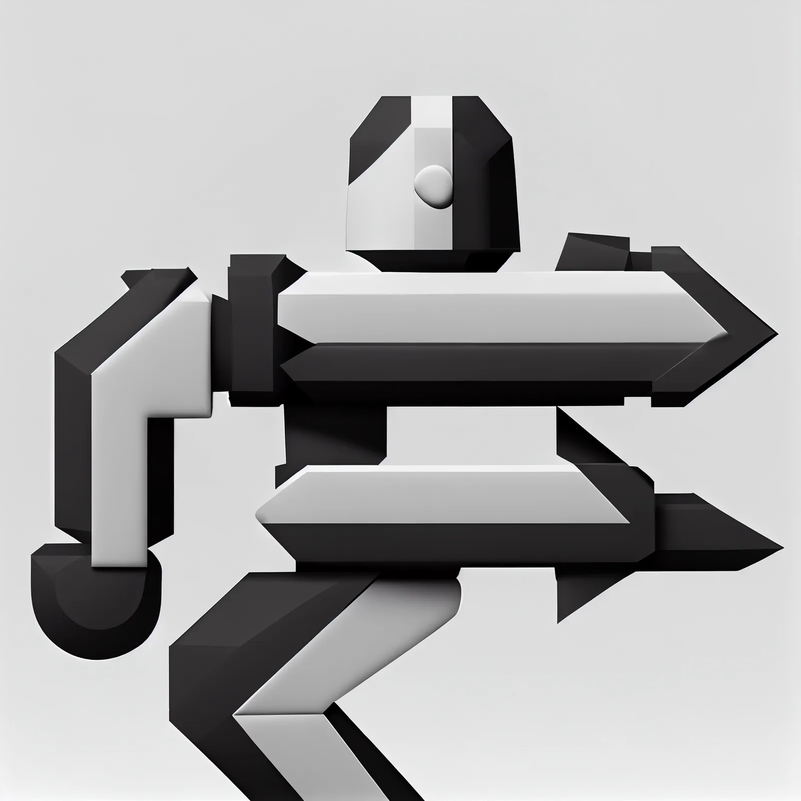 https://s.mj.run/WOos38xZXZc black and white, robot, simple shapes, white background --upbeta